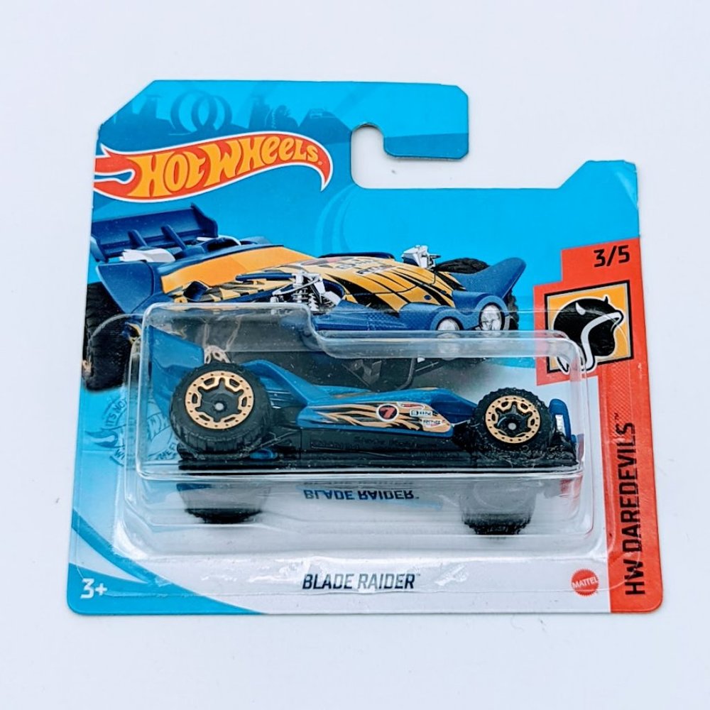 Hot Wheels Mattel Blue Blade Raider HW Daredevils 2021 3/5 #76/250 New Sealed
